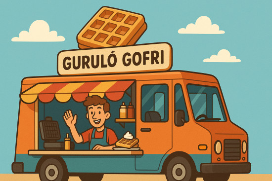 Guruló Gofri illusztráció